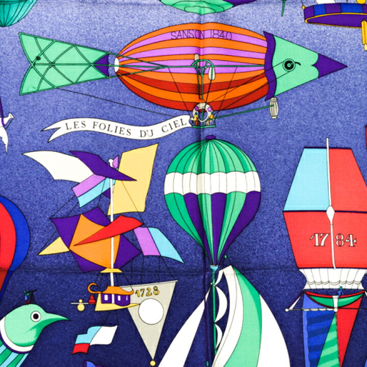 楽天市場】【未使用】 エルメス HERMES スカーフ カレ90 シルク LES  