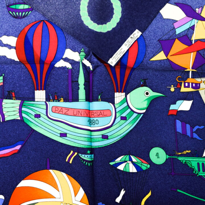 楽天市場】【未使用】 エルメス HERMES スカーフ カレ90 シルク LES  