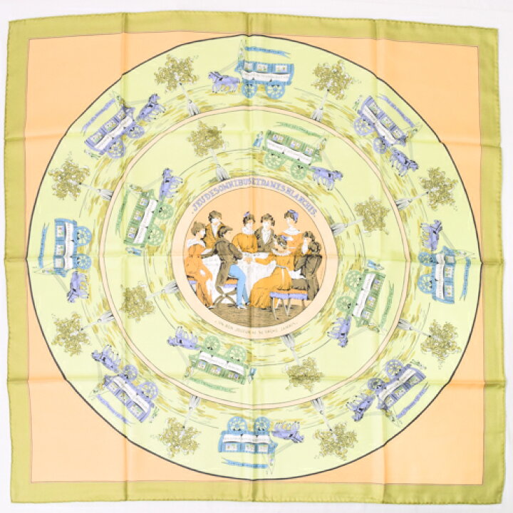 楽天市場】【新品同様】 エルメス HERMES スカーフ カレ90 シルク JEU  