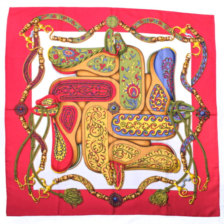 楽天市場】エルメス HERMES スカーフ カレ90 シルク Festival  