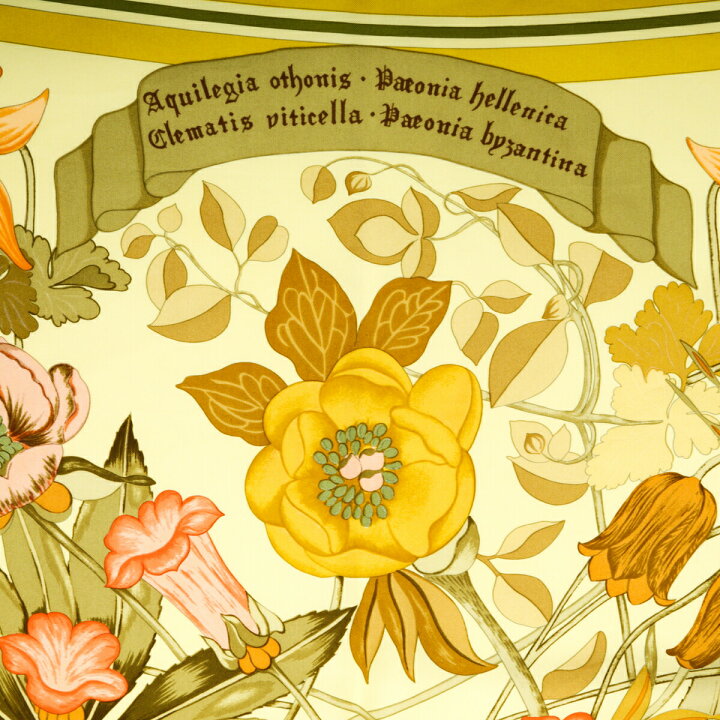 楽天市場】【美品】 エルメス HERMES スカーフ カレ90 シルク Fleurs d 