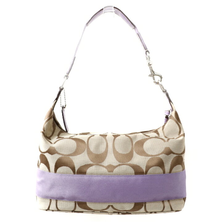 楽天市場】【美品】 コーチ COACH ショルダーバッグ キャンバス レザー  