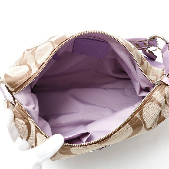 楽天市場】【美品】 コーチ COACH ショルダーバッグ キャンバス レザー  