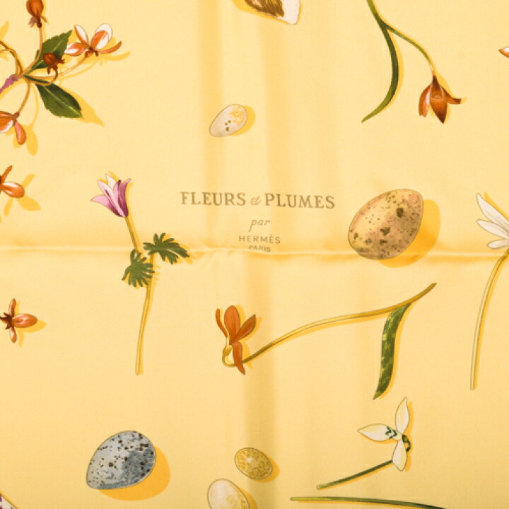 楽天市場】【未使用】 エルメス HERMES スカーフ カレ90 シルク FLEURS 