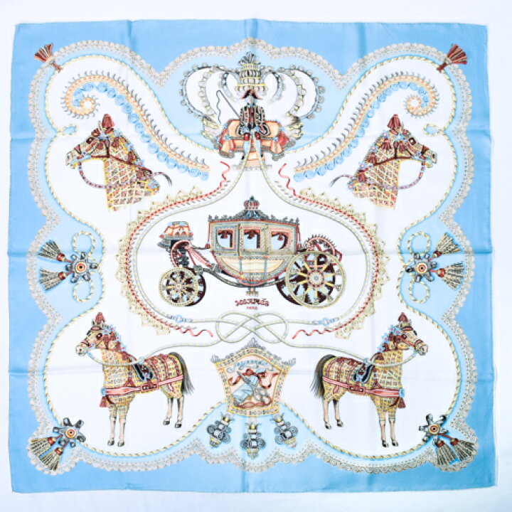 楽天市場】【新品同様】 エルメス HERMES スカーフ カレ90 シルク  