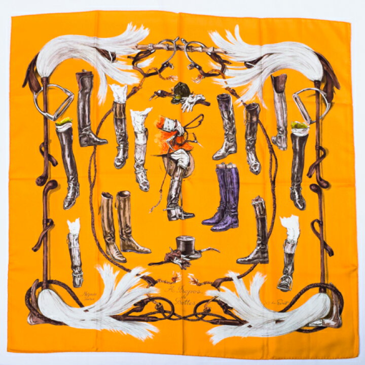 楽天市場】【極美品】 エルメス HERMES スカーフ カレ90 シルク a 