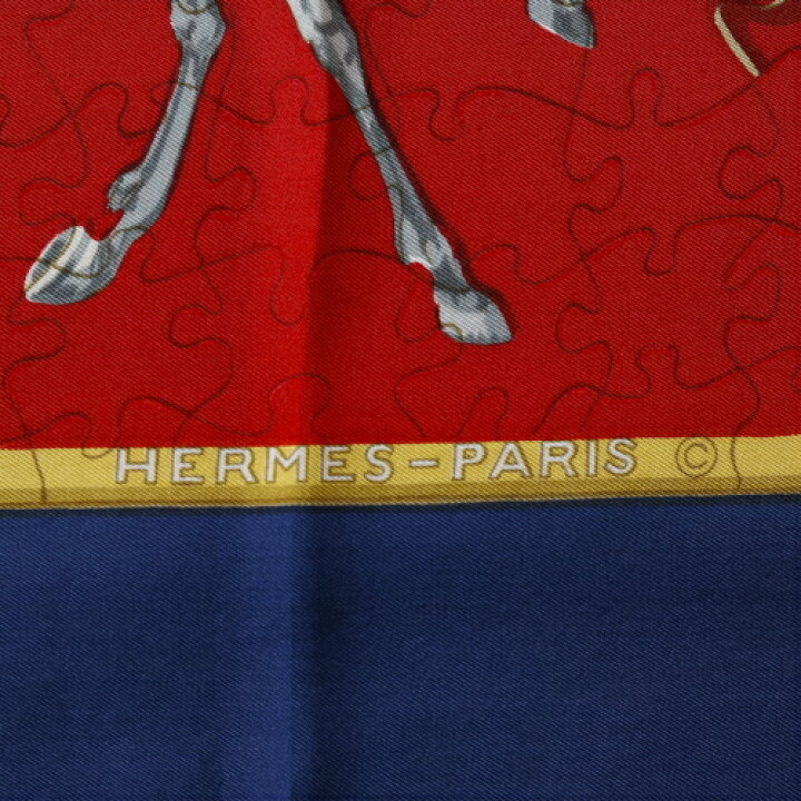 楽天市場】【美品】 エルメス HERMES スカーフ カレ90 シルク PUZZLE  