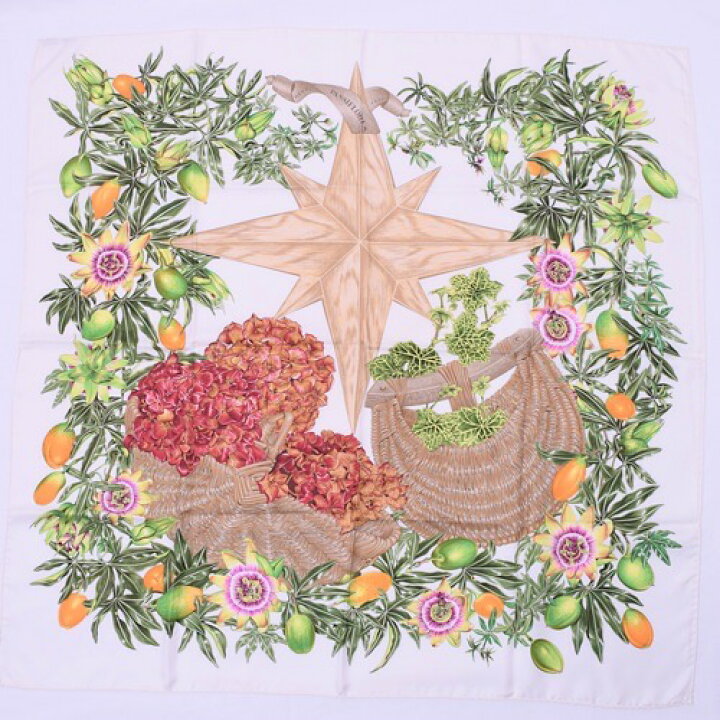 楽天市場】【極美品】 エルメス HERMES スカーフ カレ90 シルク  