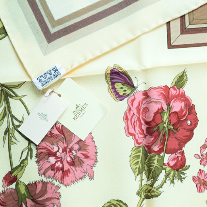 楽天市場】未使用 エルメス HERMES スカーフ カレ90 シルク Quai aux  