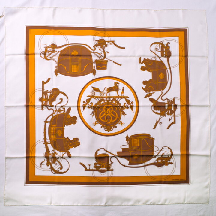 楽天市場】未使用 エルメス HERMES スカーフ カレ90 シルク EX-LIBRIS 