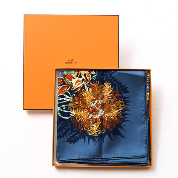 楽天市場】【未使用】 エルメス HERMES スカーフ カレ90 シルク L 