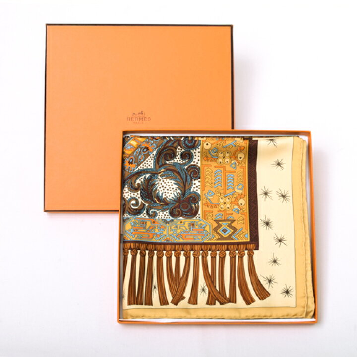 楽天市場】【未使用】 エルメス HERMES スカーフ カレ90 シルク SUR UN 