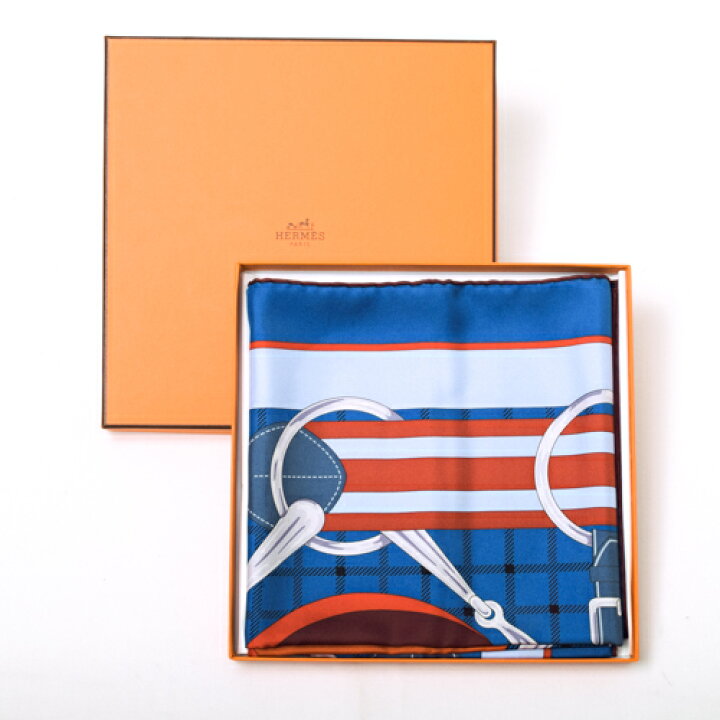 楽天市場】【未使用】 エルメス HERMES スカーフ カレ90 シルク 