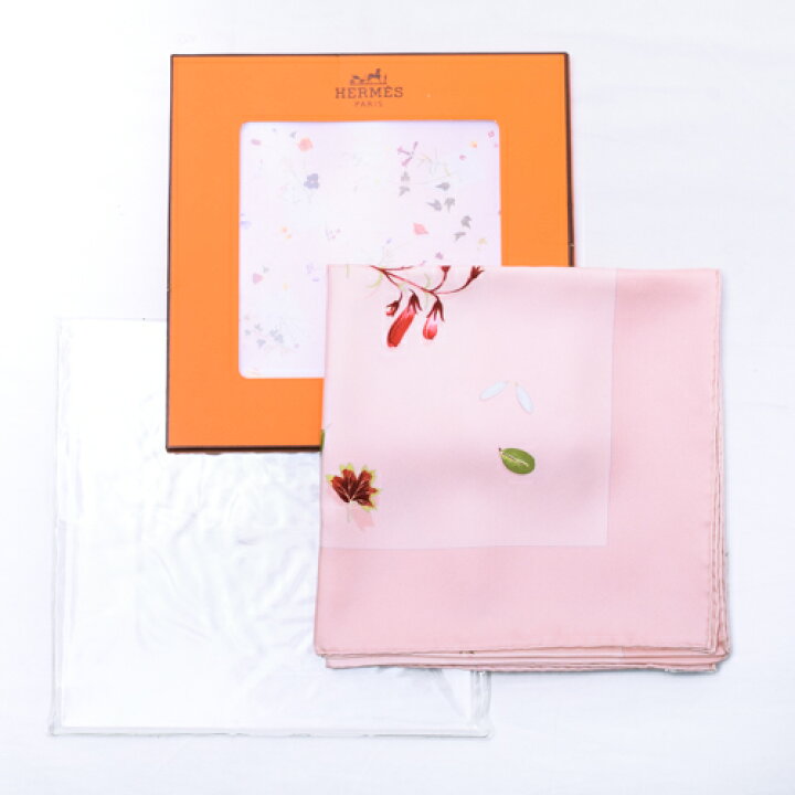 楽天市場】【未使用】 エルメス HERMES スカーフ カレ90 シルク Des 
