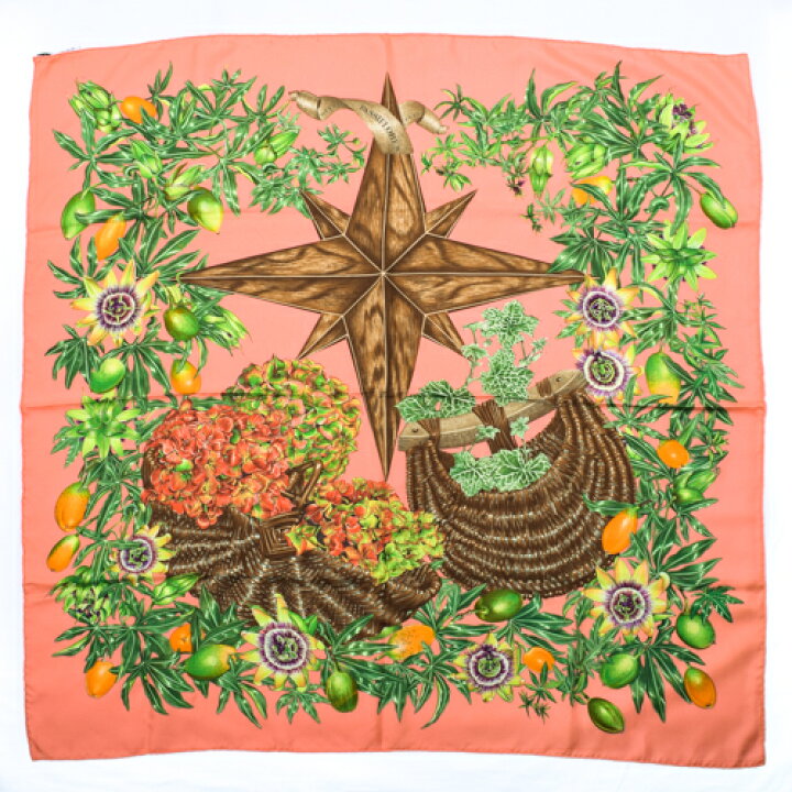 楽天市場】エルメス HERMES スカーフ カレ90 シルク PASSIFLORES  