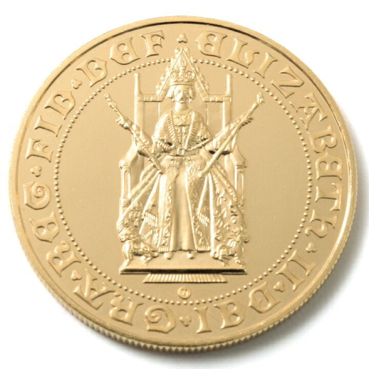 イギリス　エリザベス2世ソブリン金貨500周年記念　1989年　5ポンド金貨