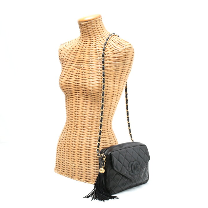 楽天市場】シャネル CHANEL シングルフラップ フリンジチェーン 
