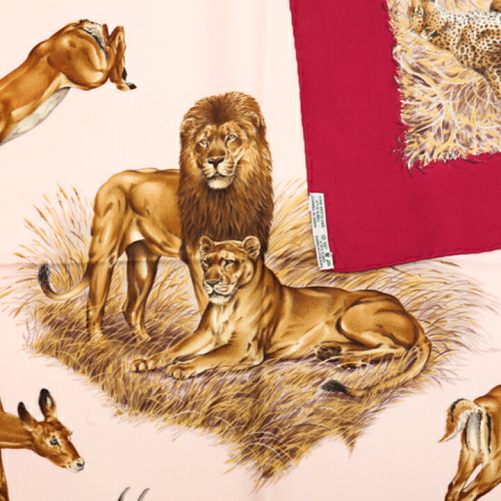 楽天市場】【美品】 エルメス HERMES スカーフ カレ90 シルク KENYA 