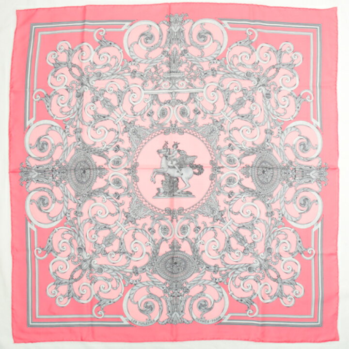 楽天市場】エルメス HERMES スカーフ カレ90 シルク LES TUILERIES  