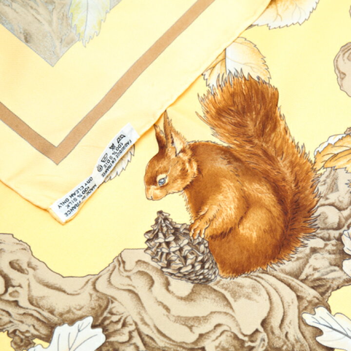 楽天市場】エルメス HERMES スカーフ カレ90 シルク CASSE NOISETTE  