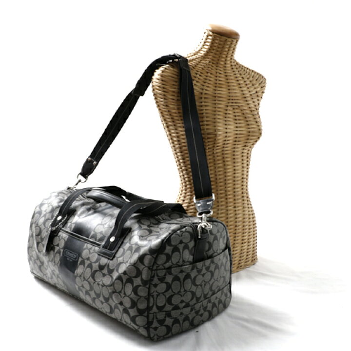 楽天市場】【美品】 コーチ COACH ボストンバッグ F77185 シグネチャー  