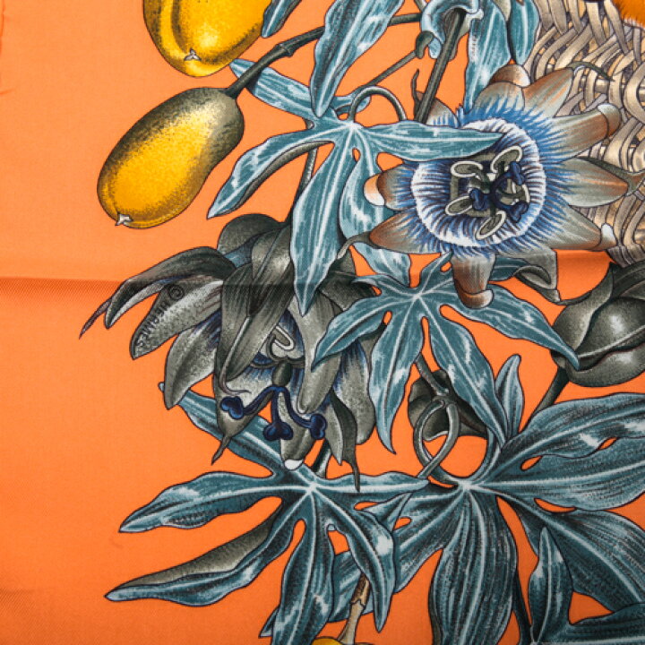 楽天市場】エルメス HERMES スカーフ カレ90 シルク PASSIFLORES 