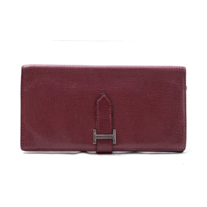 エルメス Hermes ベアン □I刻印 S金具 長財布 2つ折り財布 レディース  