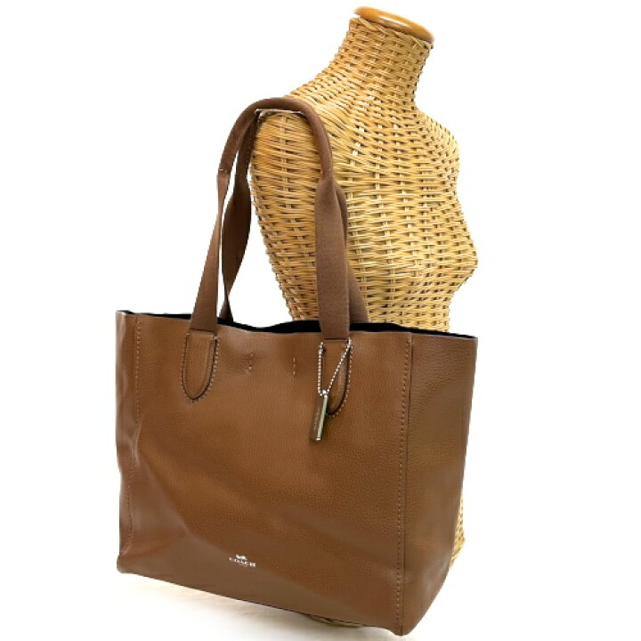 楽天市場 コーチ Coach ダービートート F ペブルレザー トートバッグ 肩掛け ビジネスバッグ メンズ レディース ユニセックス 茶色 ブラウン 中古 Rr P O S H Online Store 楽天市場店