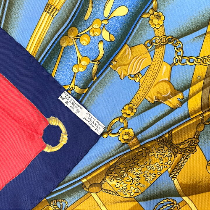 楽天市場】エルメス HERMES スカーフ カレ90 シルク Soleil de Soie 