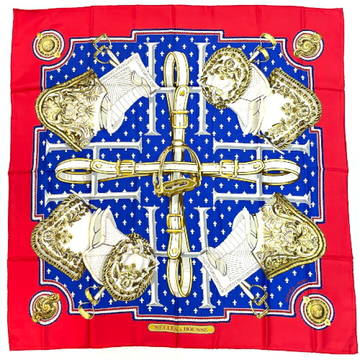 楽天市場】未使用・展示品 エルメス HERMES カレ90 シルク スカーフ  