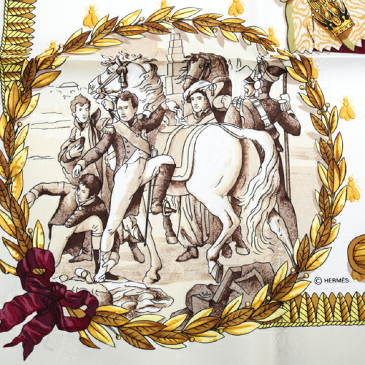 楽天市場】未使用 エルメス HERMES カレ90 スカーフ シルク NAPOLEON  