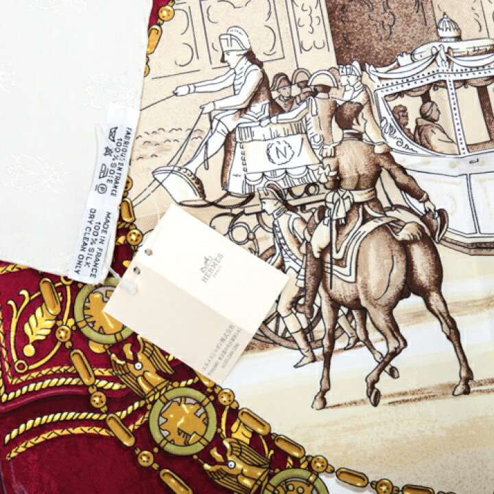 楽天市場】未使用 エルメス HERMES カレ90 スカーフ シルク NAPOLEON  