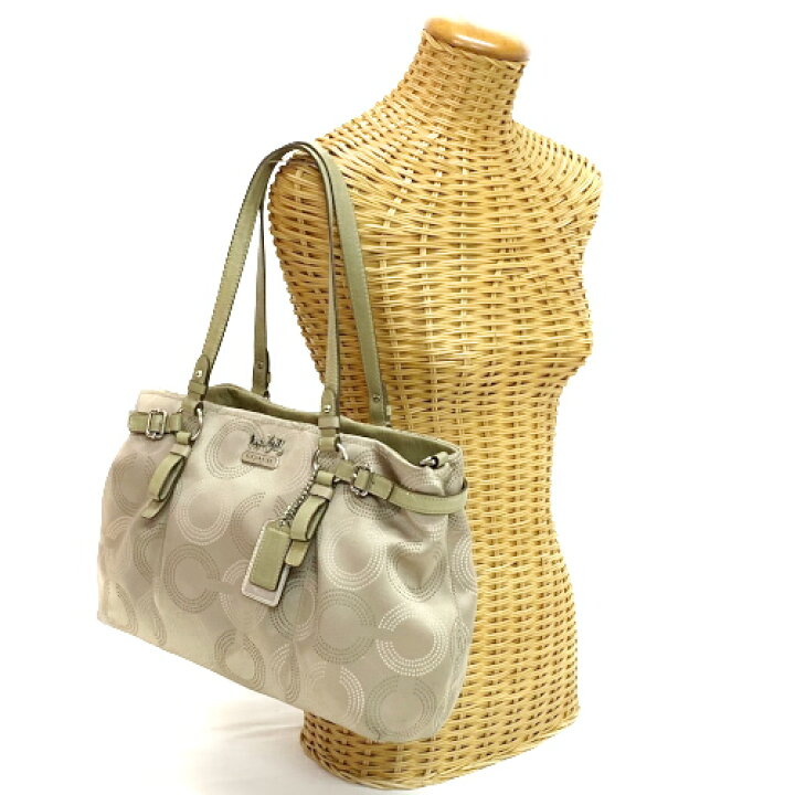 楽天市場】【中古】 コーチ COACH トートバッグ 16366 オプアート  