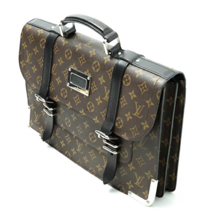 Louis Vuitton Larry Macassar LV Monogram Briefcase M92292 - New in Box