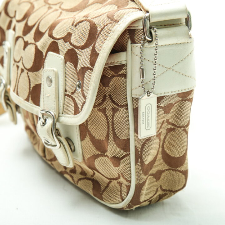 楽天市場】コーチ COACH ショルダーバッグ 6849 キャンバス レザー 