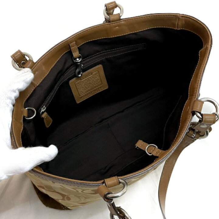 楽天市場】コーチ COACH トートバッグ 10146 キャンバス スエード 