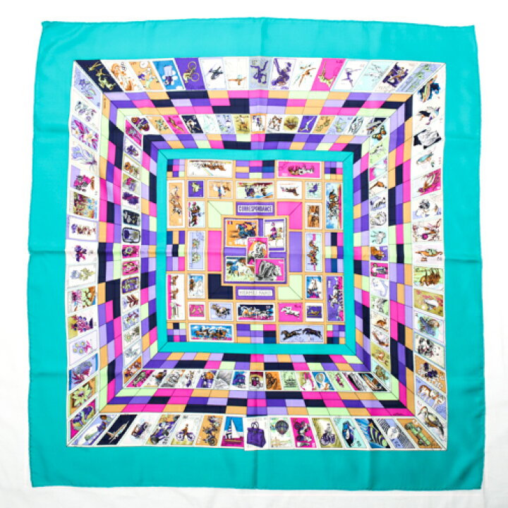 エルメススカーフCORRESPONDANCE - バンダナ・スカーフ 