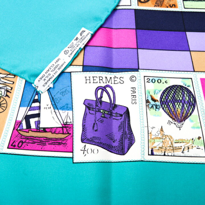 楽天市場】エルメス HERMES スカーフ カレ90 シルク CORRESPONDANCE 