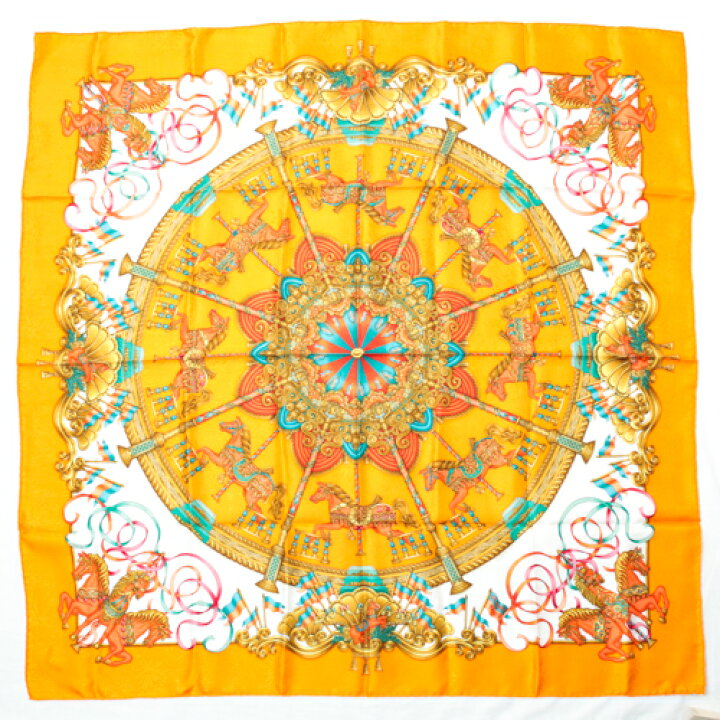 楽天市場】【未使用】 エルメス HERMES スカーフ カレ90 シルク LUNA  