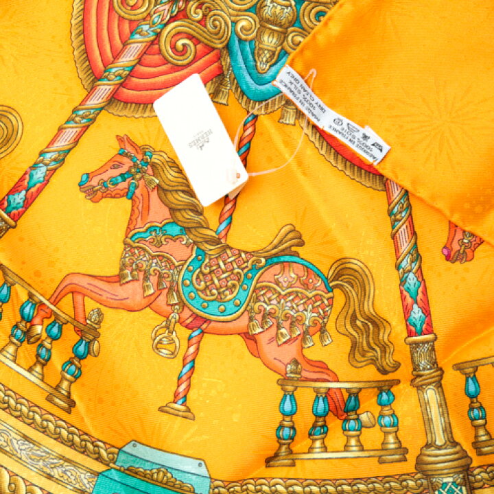 楽天市場】【未使用】 エルメス HERMES スカーフ カレ90 シルク LUNA  