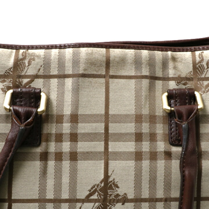 楽天市場】バーバリー BURBERRY トートバッグ チェック柄 馬柄 肩掛け 