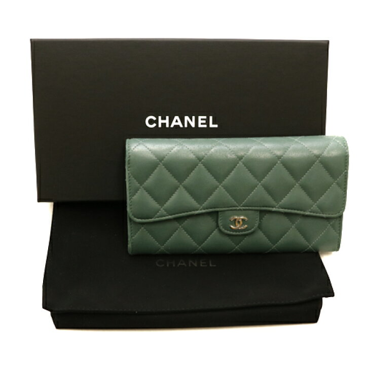 楽天市場】シャネル CHANEL ロングフラップウォレット A80758 財布 長  