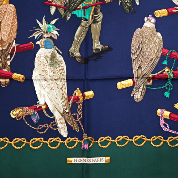 楽天市場】エルメス HERMES スカーフ カレ90 シルク LES OISEAUX DU 