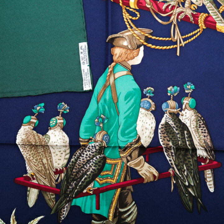 楽天市場】エルメス HERMES スカーフ カレ90 シルク LES OISEAUX DU  