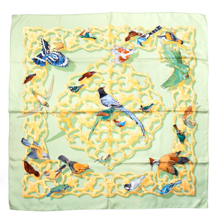 楽天市場】エルメス HERMES スカーフ カレ90 シルク OISEAUX DE L