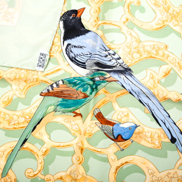 楽天市場】エルメス HERMES スカーフ カレ90 シルク OISEAUX DE L