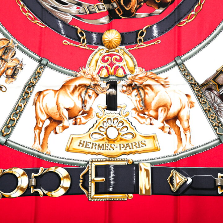 楽天市場】未使用 エルメス HERMES スカーフ カレ90 シルク 