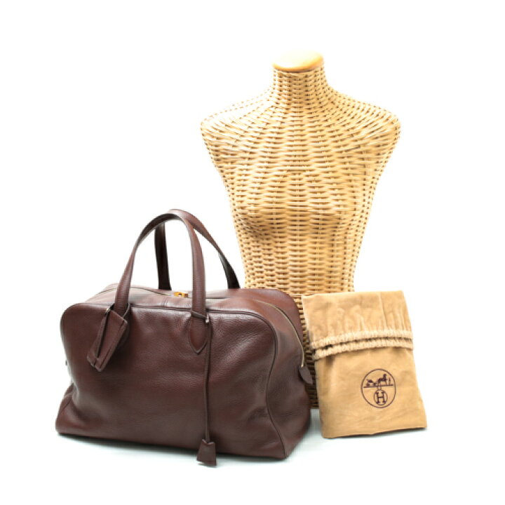 楽天市場】エルメス HERMES ヴィクトリア43 トリヨンクレマンス G金具 