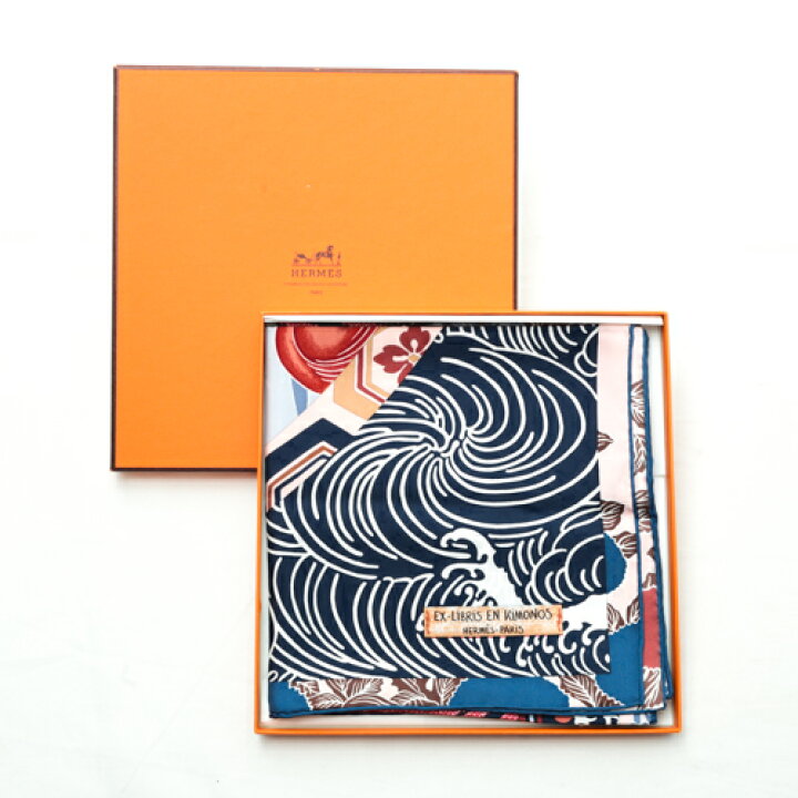 楽天市場】未使用 エルメス HERMES カレ90 シルク スカーフ EX LIBRIS  