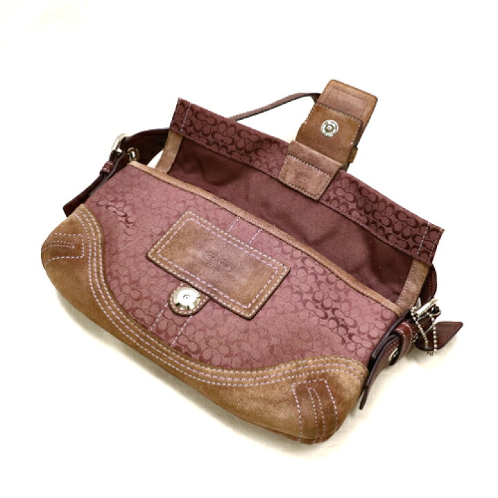 楽天市場】コーチ COACH ワンショルダーバッグ スエード キャンバス 